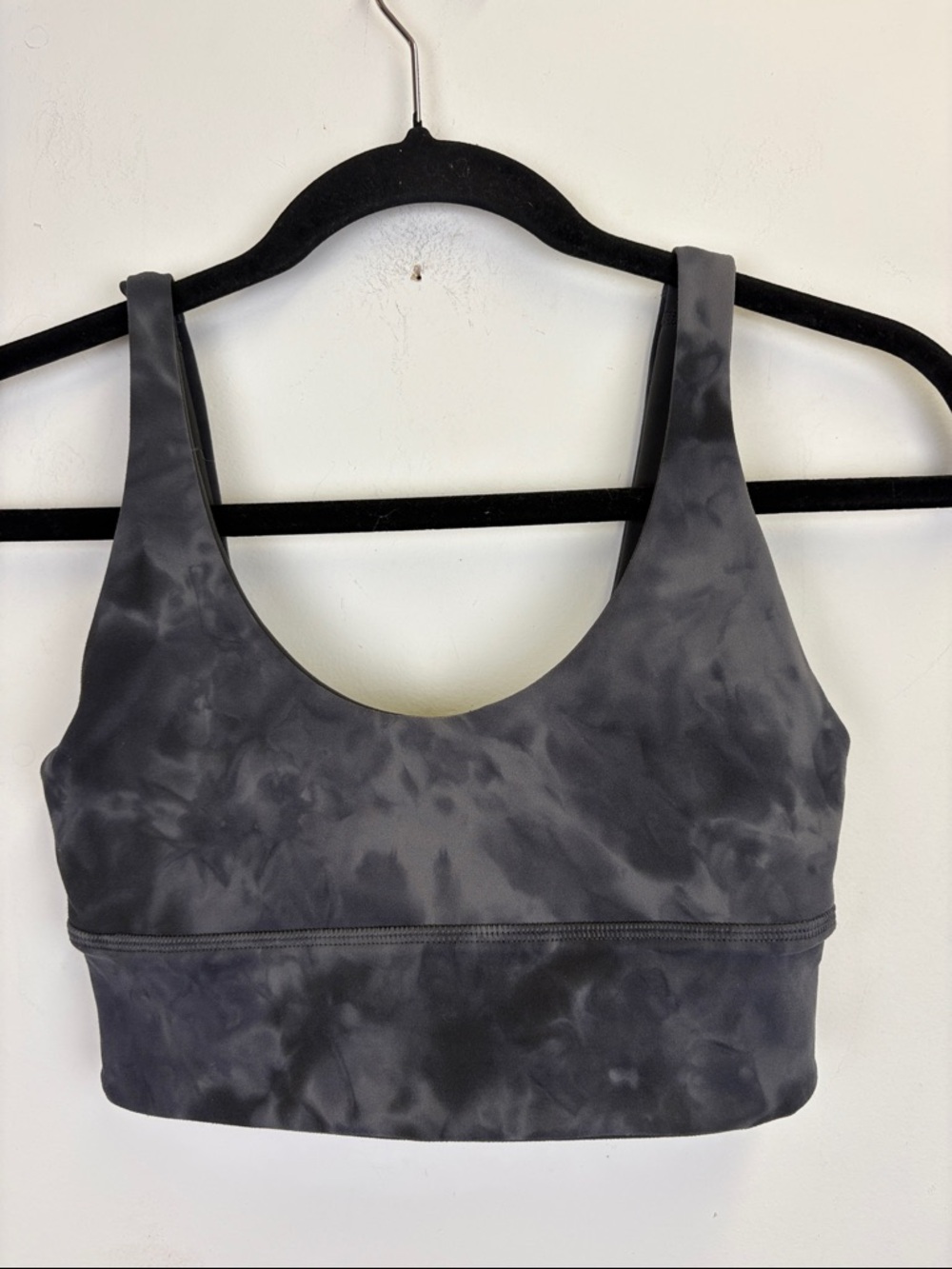 Lululemon Align Reversible Bra Light Support A/B Cup Tie-Dye Graphite Grey Sz 4